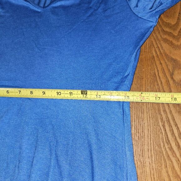 LUXVEER Women’s Large Blue Casual Dress with Pockets NWT Stylish Comfort - Picture 8 of 8